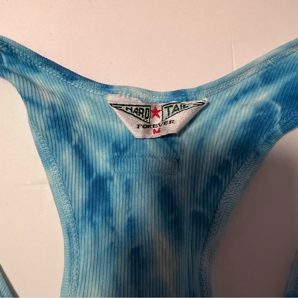 Hard Tail Ribbed Tie Dye Racerback Tank - Picture 7 of 7
